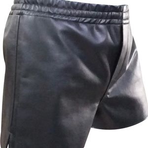Mens leather shorts